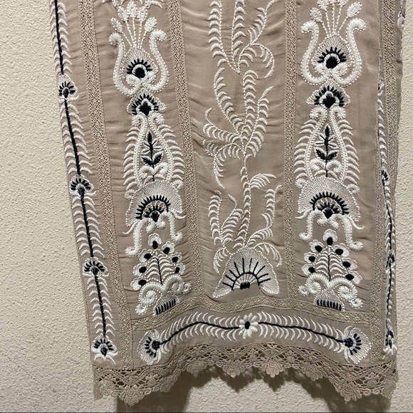 Anthropologie Maeve Embroidered Slip Dress Medium - Picture 10 of 17